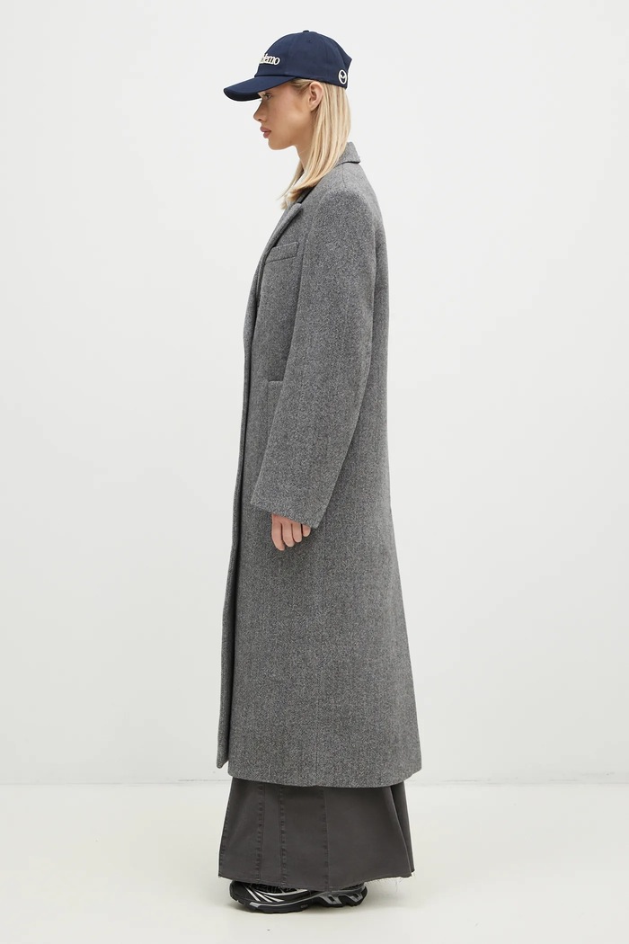 Vuneni kaput Sportmax Billy 2422016072600 siva AW24