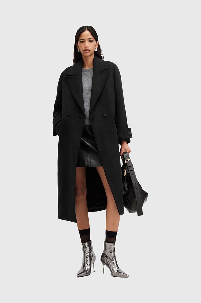 Παλτό από μείγμα μαλλιού AllSaints MABEL COAT W006OZ