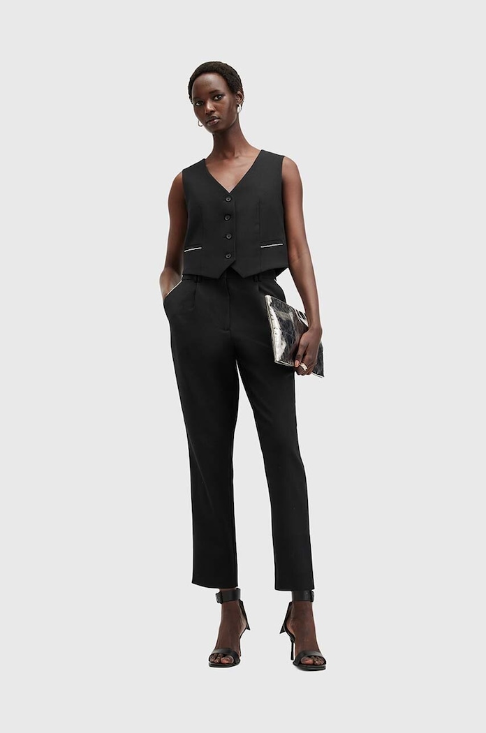 Γιλέκο από μείγμα μαλλιού AllSaints ATLAS KRYS WAISTCOAT W006QB