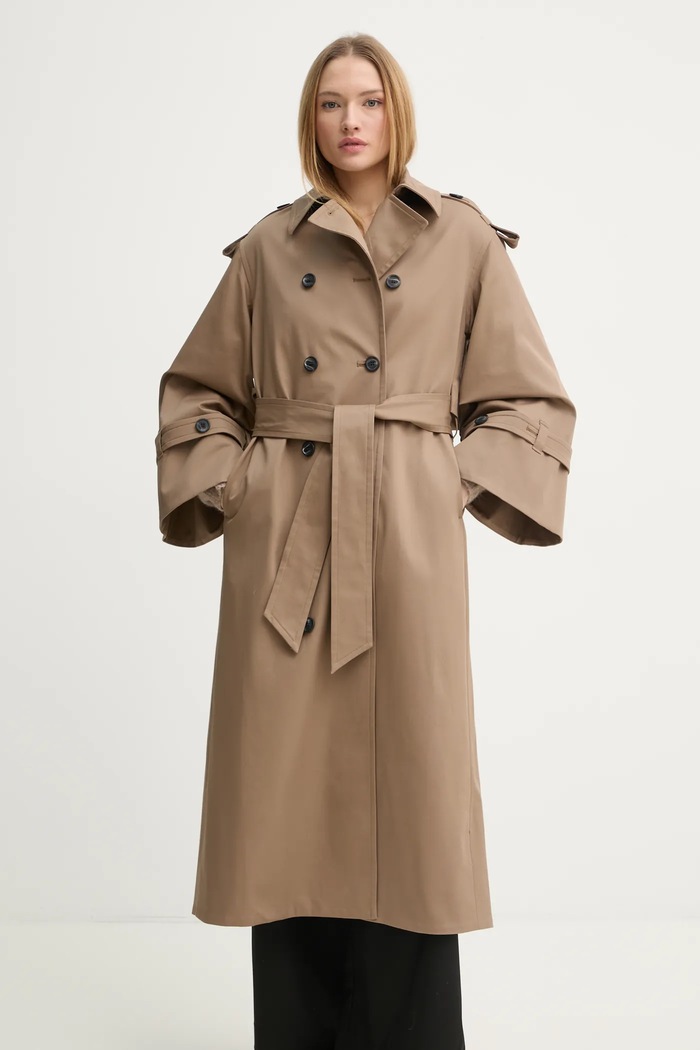 Trenčkot By Malene Birger ALAYA oversize hnedá 103331