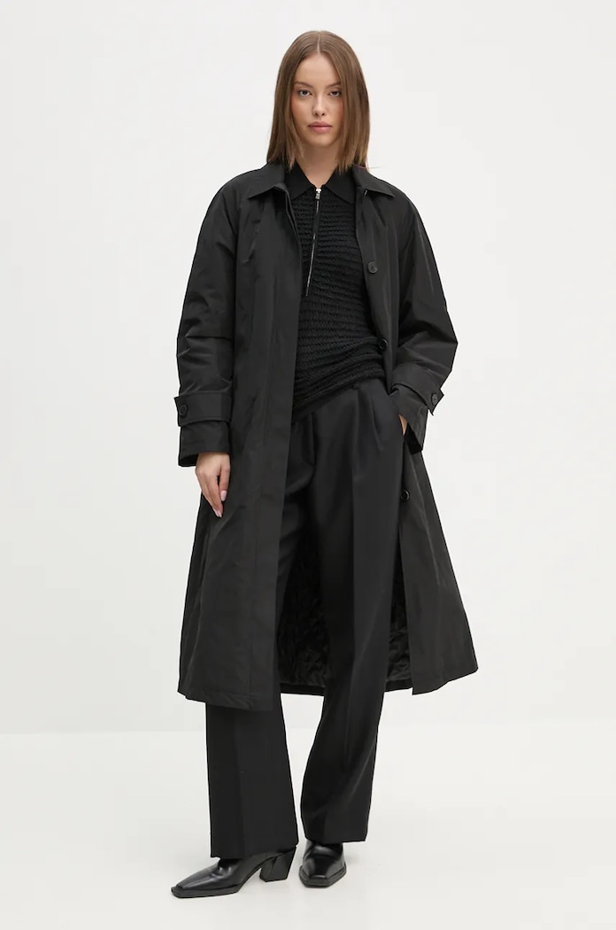 Палто Sandro Ferrone SFS15YBEALASKA черен AW24