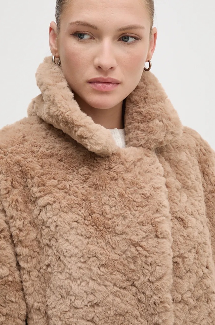 Палто OUI 89835 бежов AW24