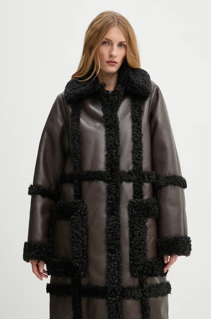 Stand Studio płaszcz Patrice Coat brązowy 61100.9010