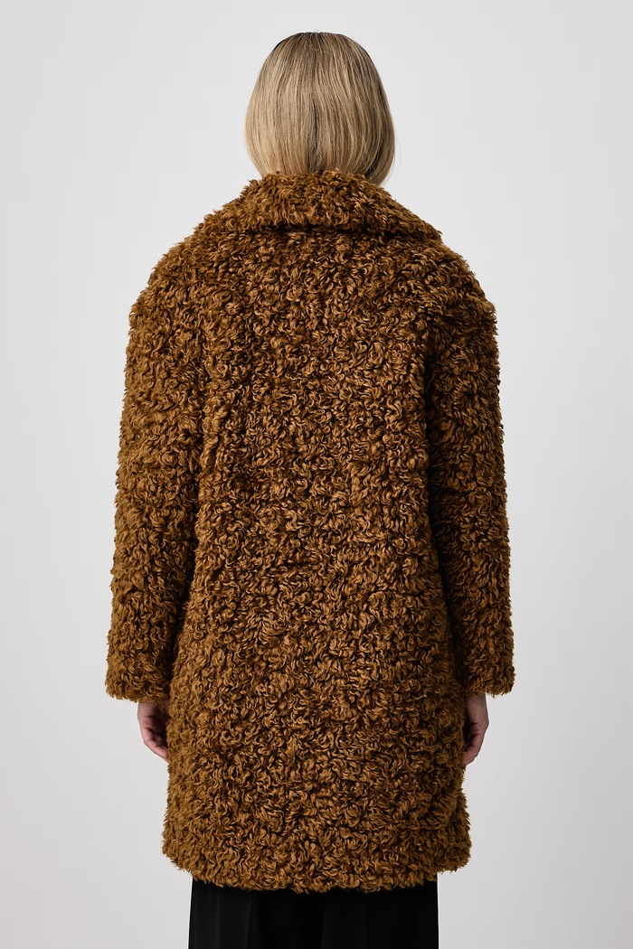 Îmbrăcăminte Stand Studio Haină de blană artificială pentru femei Camille Cocoon Coat 61137.9061 maro