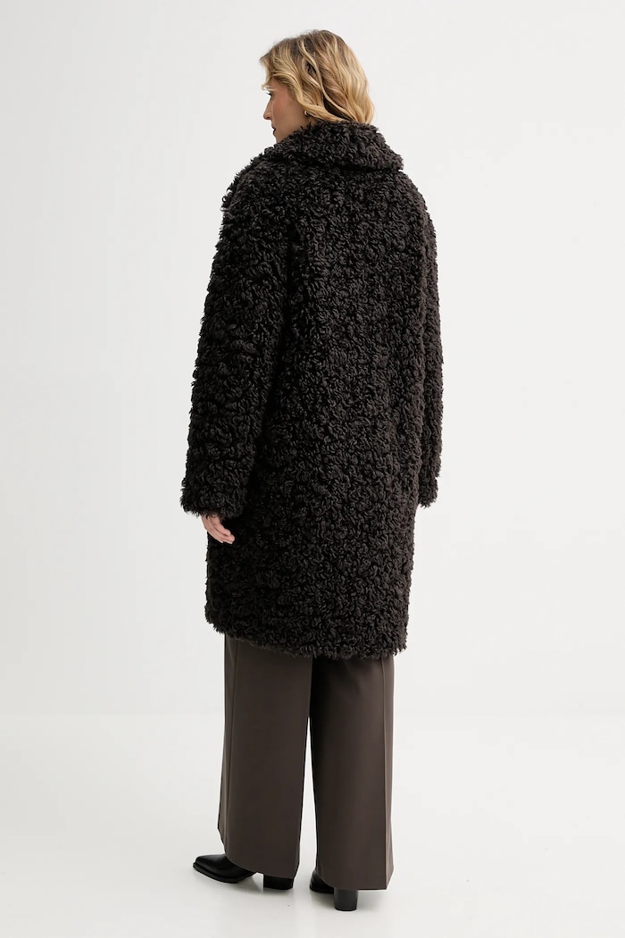 Clothing Stand Studio Camille Cocoon Coat Women's faux fur coat 61137.9061 brown