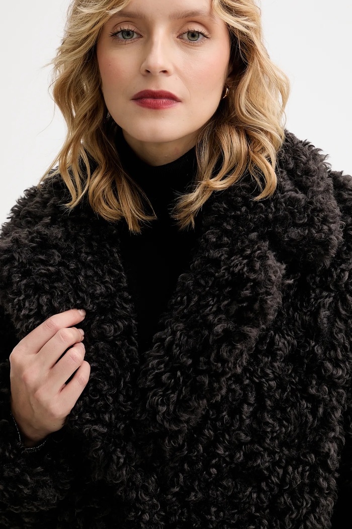 Stand Studio Camille Cocoon Coat Women's faux fur coat brown 61137.9061