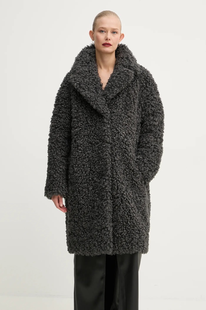 Дрехи Палто Stand Studio Camille Cocoon Coat 61137.9061 сив
