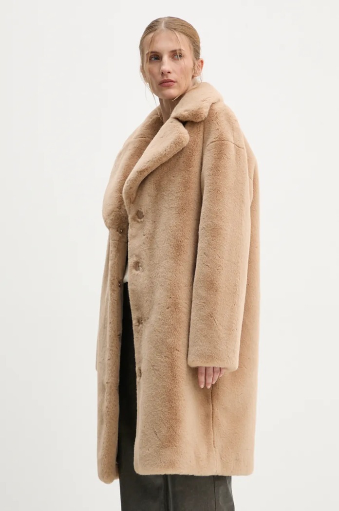 Пальто Stand Studio Camille Cocoon Coat бежевый 61137.9070