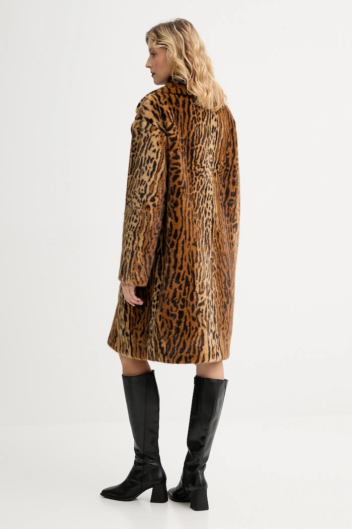 Одяг Stand Studio Пальто зі штучного хутра жіноче Camille Cocoon Coat 61137.9070 коричневий