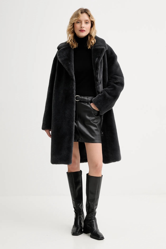 Παλτό Stand Studio Camille Cocoon Coat 61137.9070 γκρί AW25