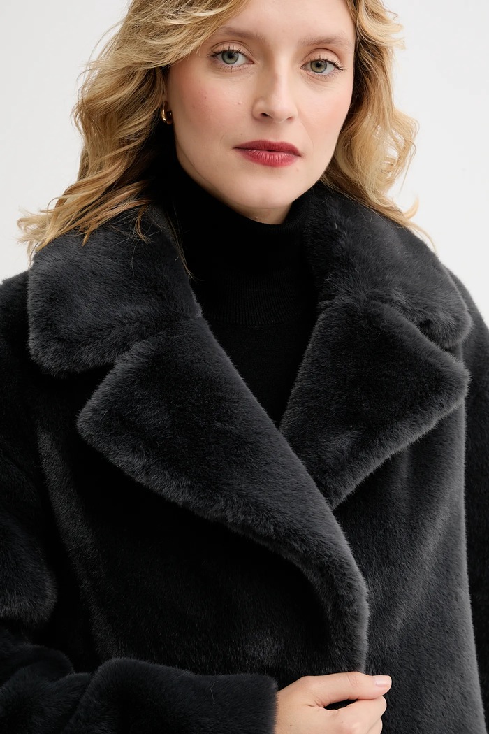 Παλτό Stand Studio Camille Cocoon Coat γκρί 61137.9070