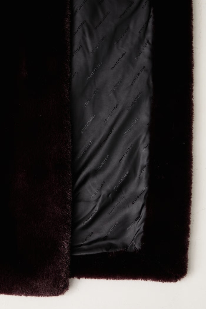 Stand Studio Płaszcz ze sztucznego futra damski Camille Cocoon Coat 61137.9070
