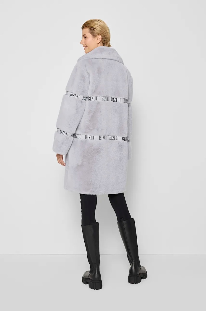Kabát Bizuu sivá FLORENCE.SZARY.AW24