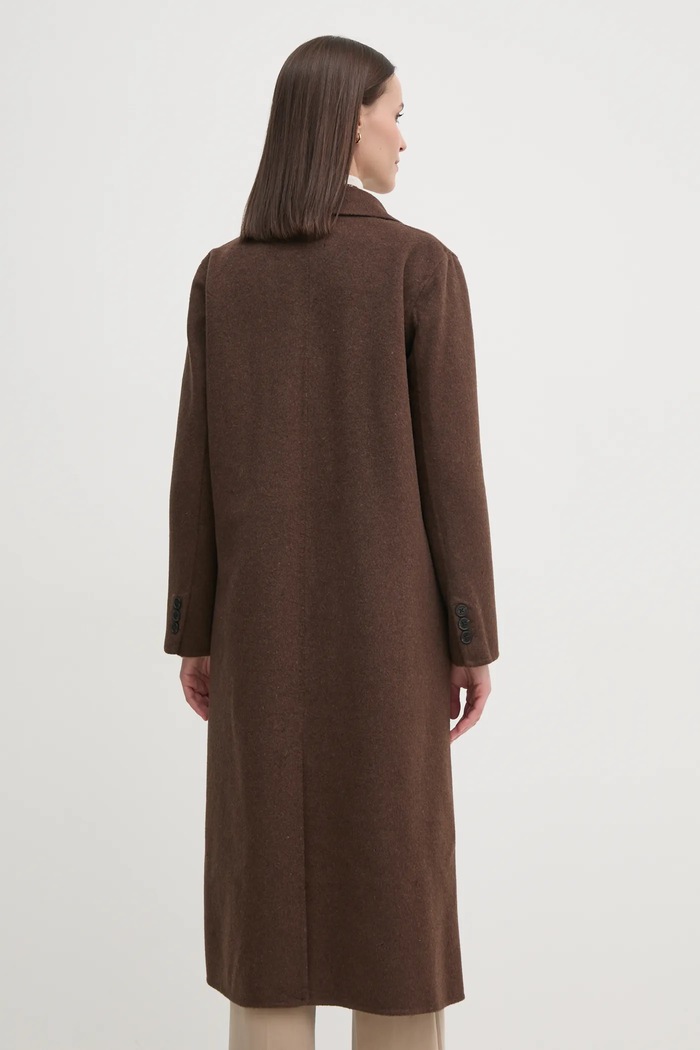 Ruházat Pedro del Hierro kabát gyapjú keverékből 7528336 barna