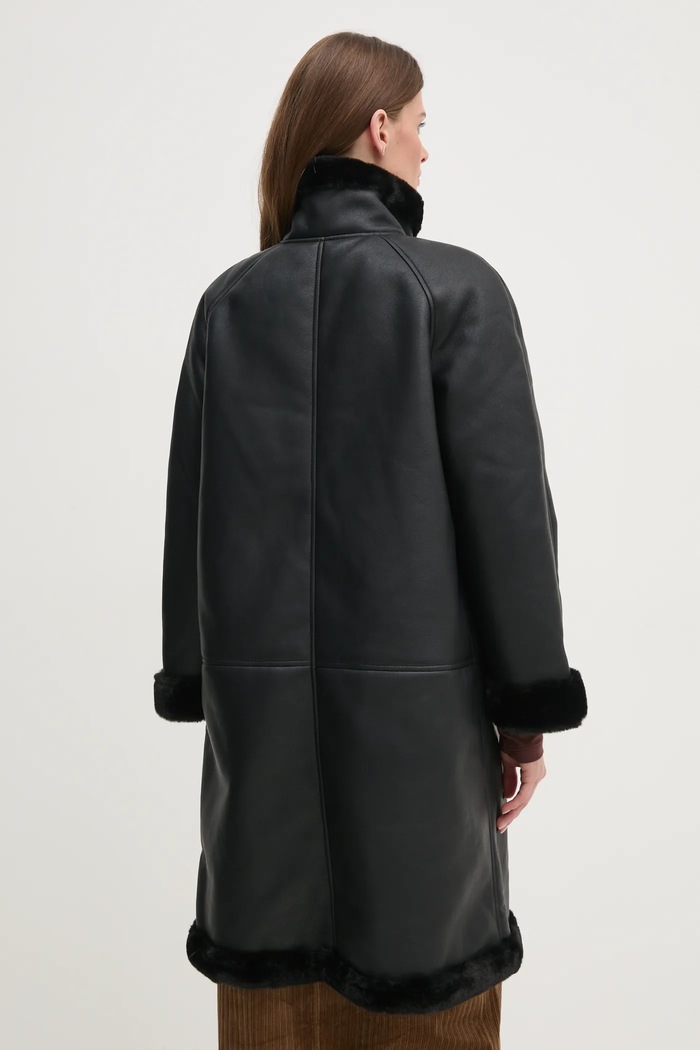 Odzież Pedro del Hierro płaszcz 7528338 czarny