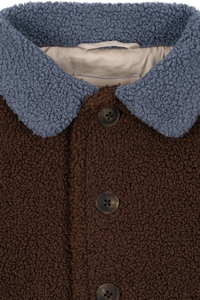 Παιδικό παλτό Konges Sløjd CALIN ROCKET COAT καφέ KS101913
