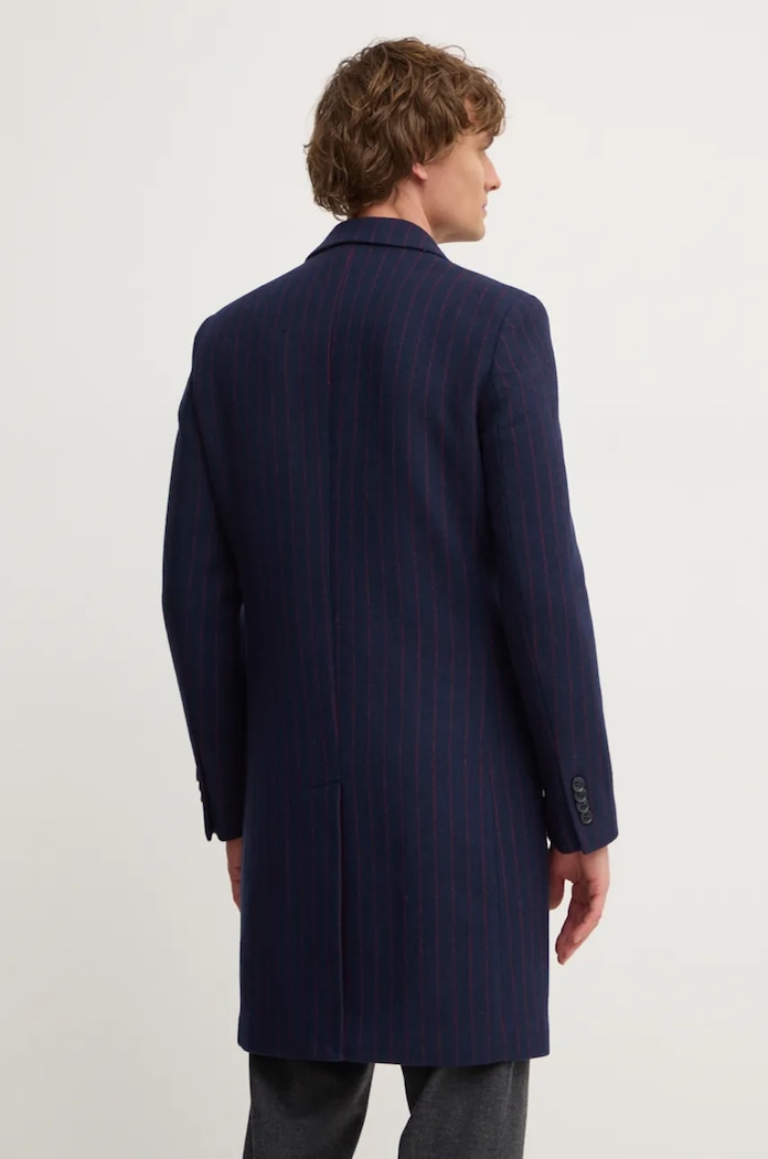 Abbigliamento United Colors of Benetton cappotto in lana 2U44UN05S blu navy