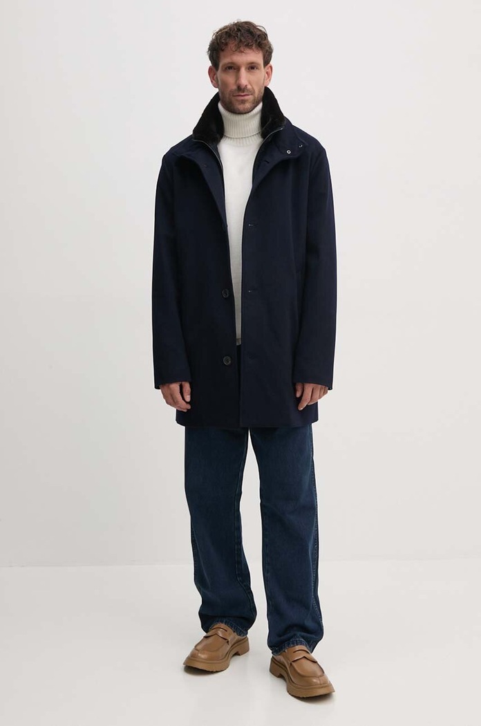 Paul&Shark palton 14312404 bleumarin AW24