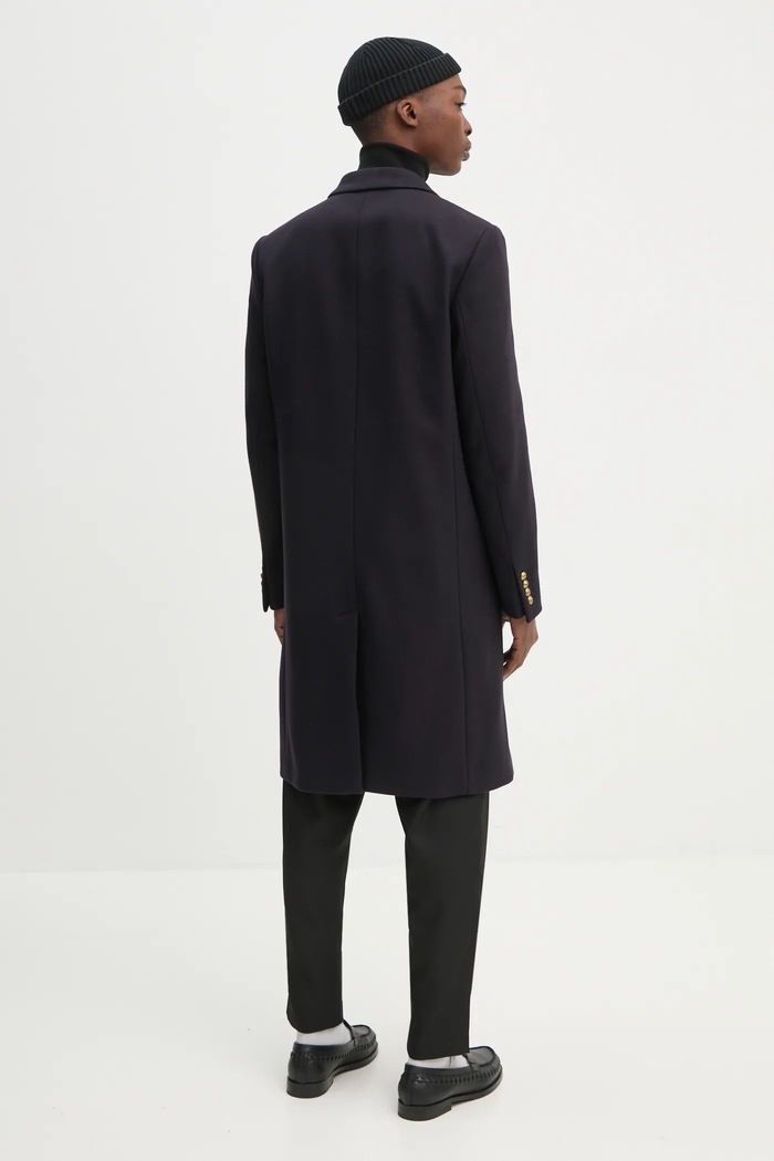 Oblečení Vlněný kabát The Kooples HMAN29007K námořnická modř