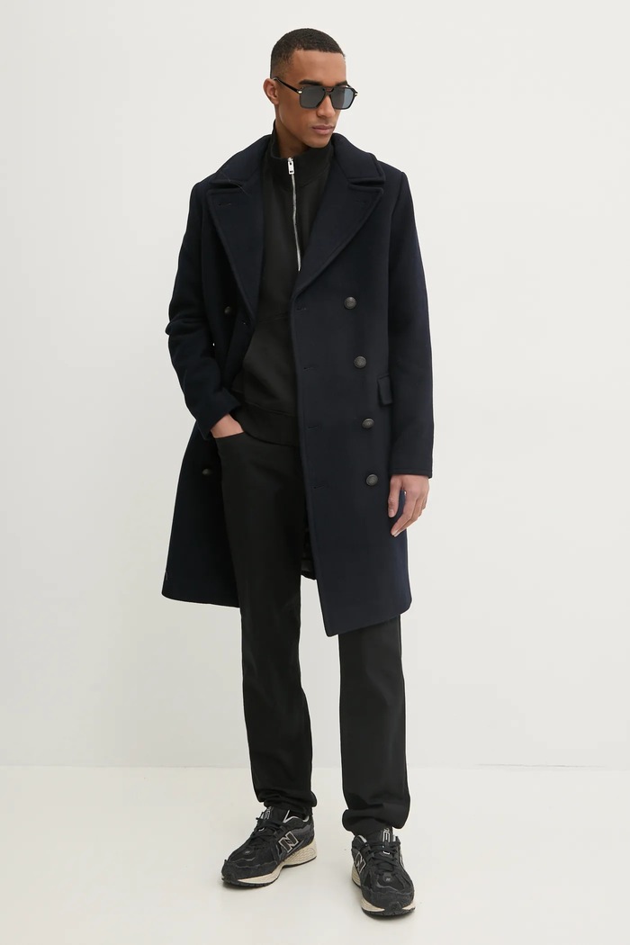 Superdry płaszcz M5011884A.98T granatowy AW24