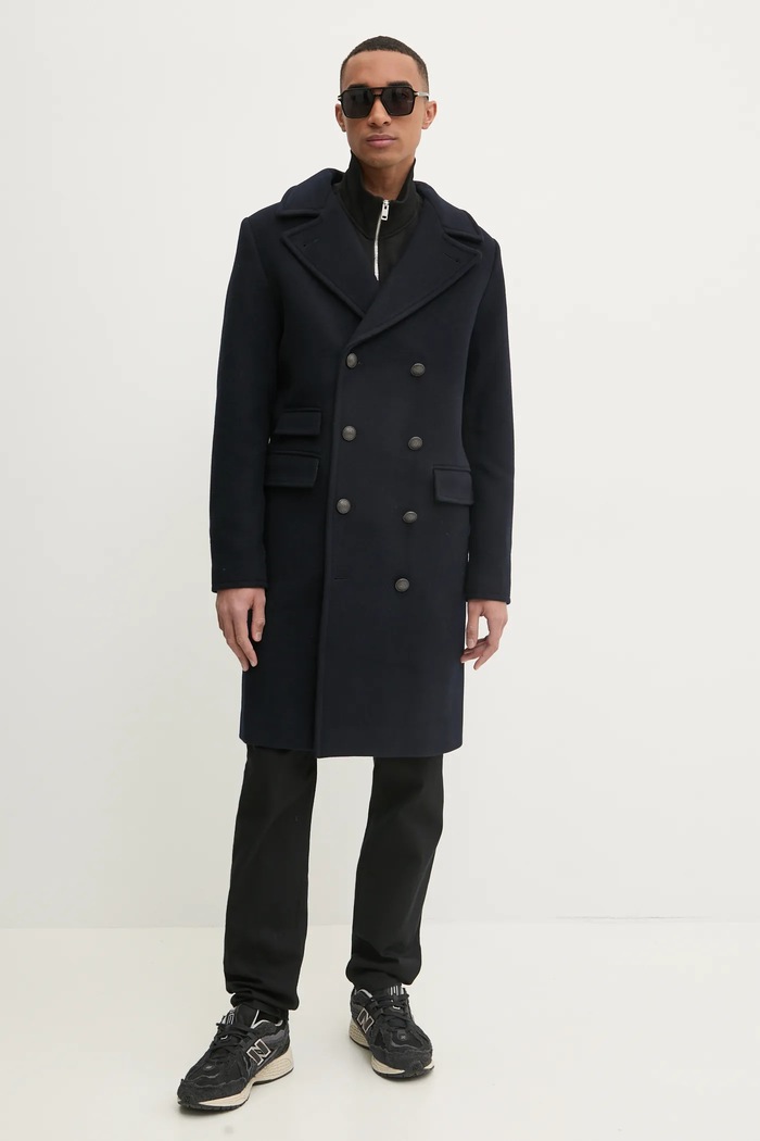 Superdry płaszcz granatowy M5011884A.98T