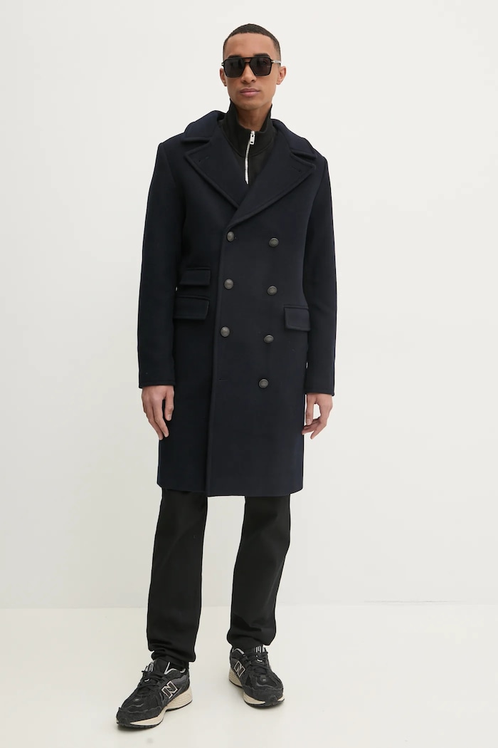 Superdry płaszcz granatowy M5011884A.98T