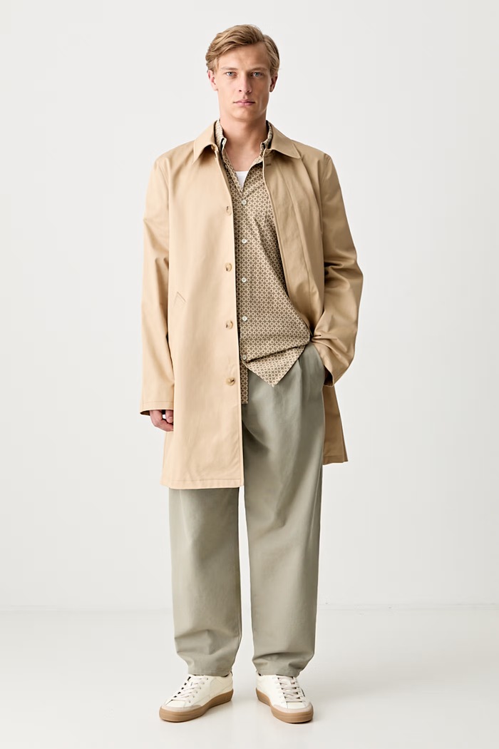 A.P.C. Mac Ville παλτό βαμβακερό ανδρικό COZBA.H01103 μπεζ AW25