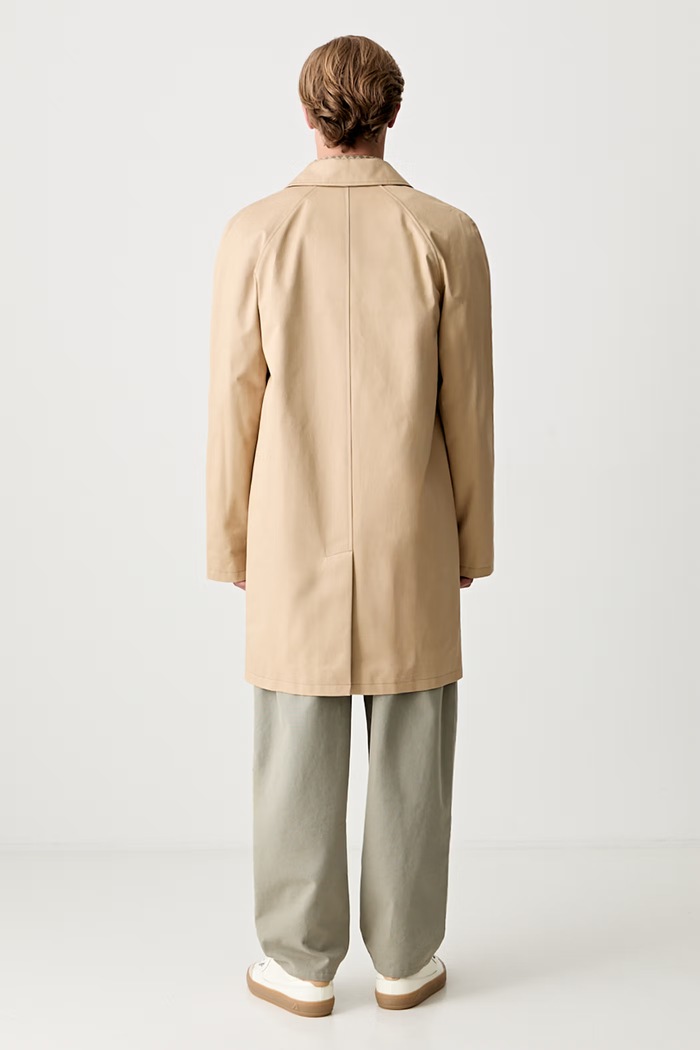 Oblečení A.P.C. Mac Ville kabát bavlněný pánský COZBA.H01103 béžová
