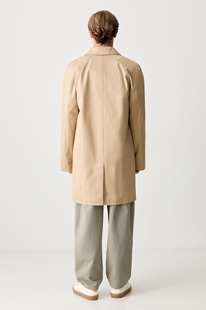 Oblečení A.P.C. Mac Ville kabát bavlněný pánský COZBA.H01103 béžová