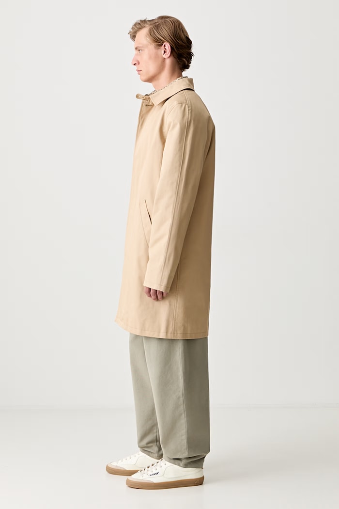A.P.C. Mac Ville kabát bavlněný pánský béžová COZBA.H01103