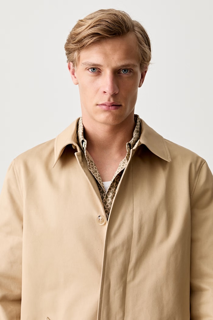 A.P.C. Mac Ville kabát bavlněný pánský COZBA.H01103 béžová