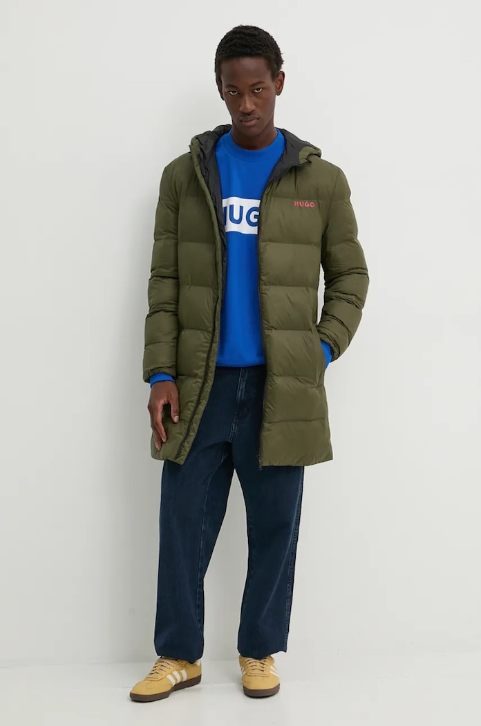 HUGO geaca 50521815 verde AW24