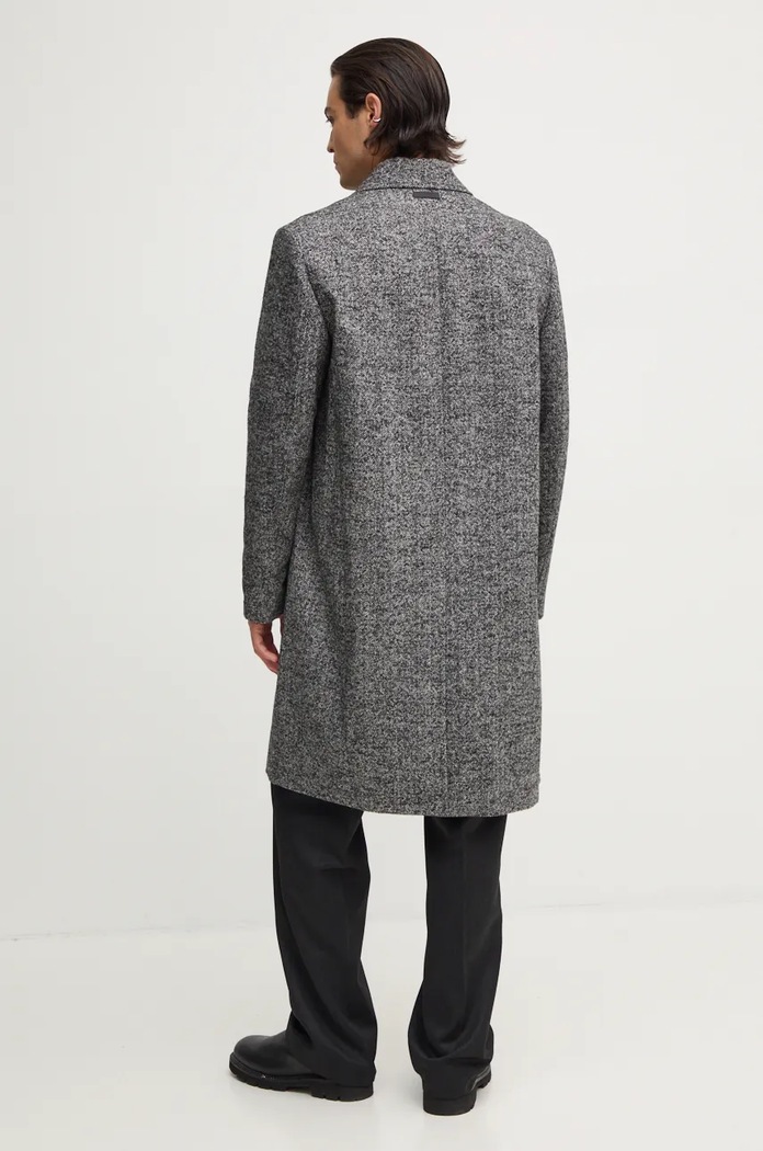 Odzież Calvin Klein płaszcz z domieszką wełny K10K113275 szary