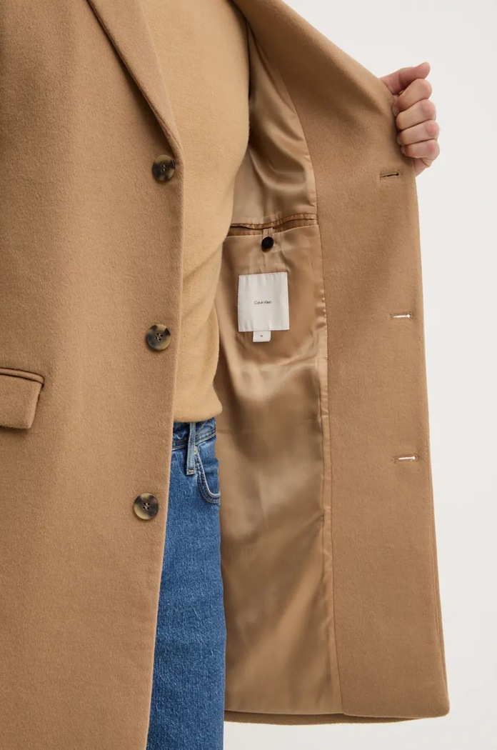 Calvin Klein płaszcz wełniany K10K113664