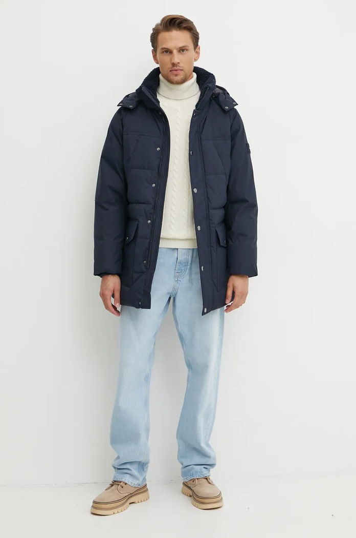 Bunda Tommy Hilfiger MW0MW36593 námořnická modř AW24