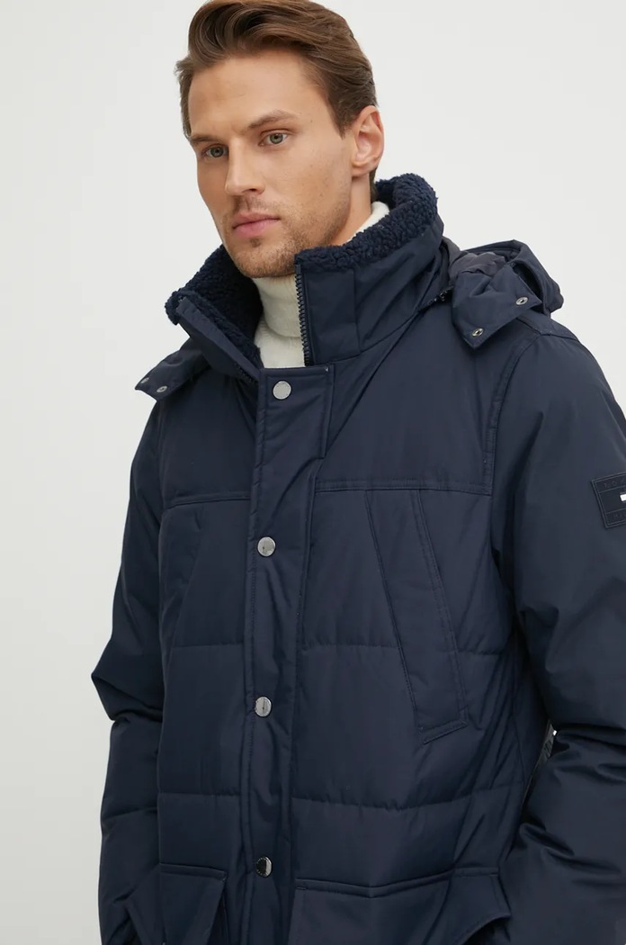 Bunda Tommy Hilfiger námořnická modř MW0MW36593