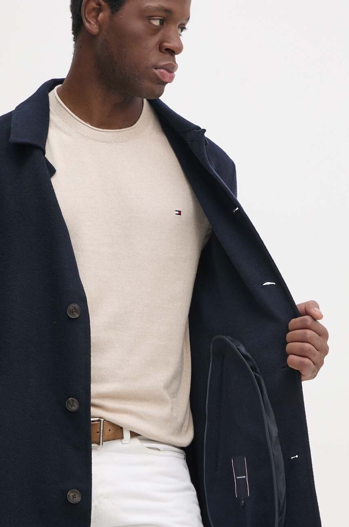Vlněný kabát Tommy Hilfiger MW0MW37395