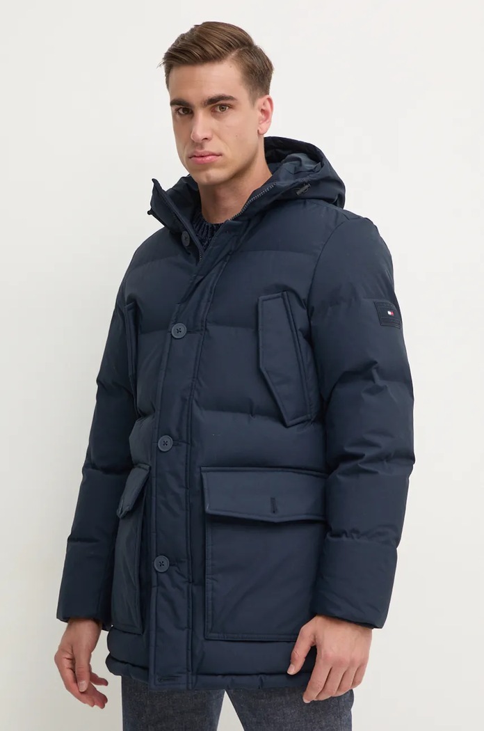 Tommy Hilfiger Bunda Tommy Hilfiger tmavomodrá MW0MW37483