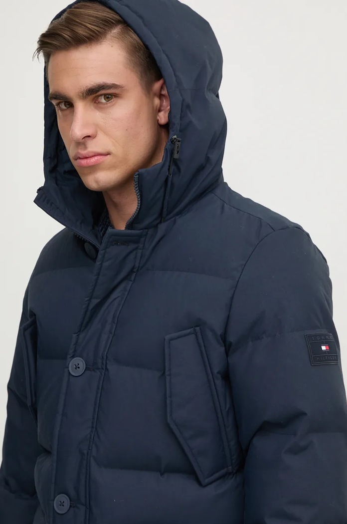 Bunda Tommy Hilfiger Tommy Hilfiger MW0MW37483 tmavomodrá