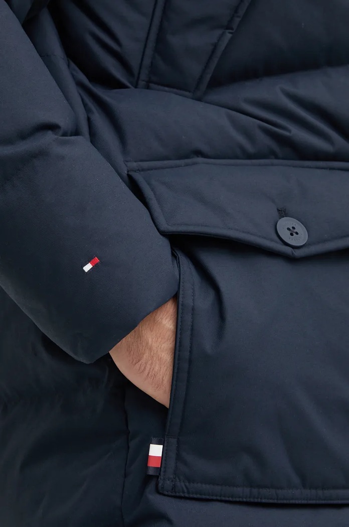 Bunda Tommy Hilfiger Tommy Hilfiger tmavomodrá MW0MW37483