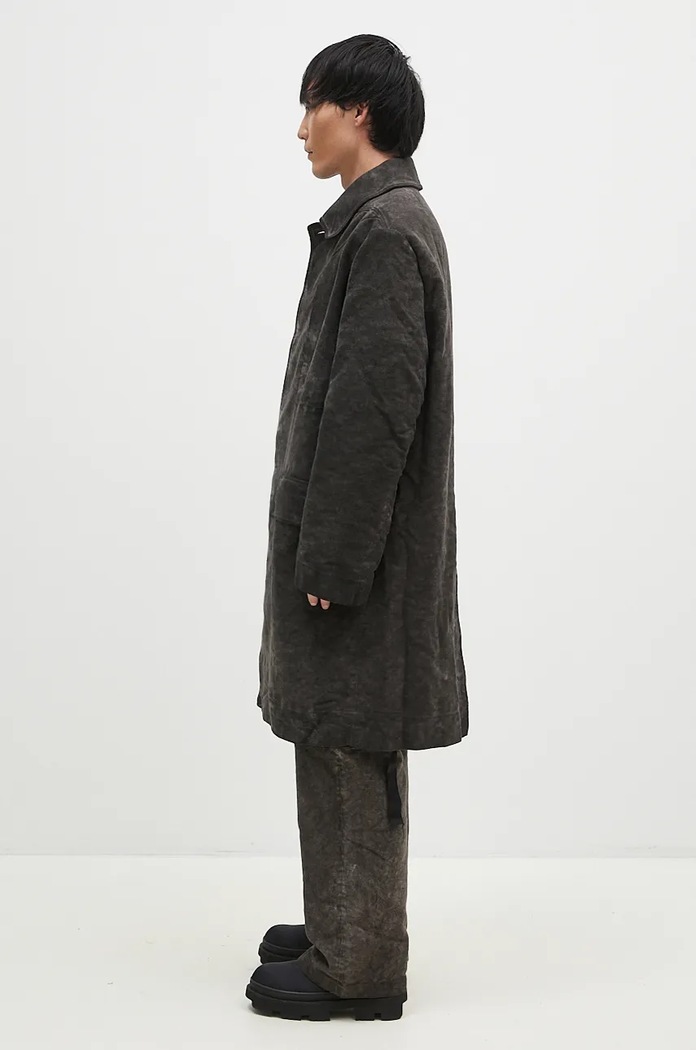 Rick Owens cappotto in cotone Jumbo Mac DU02D2968.MO grigio AW24