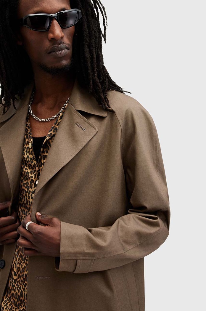 Kabát AllSaints MONTELL M020OB hnedá AW24