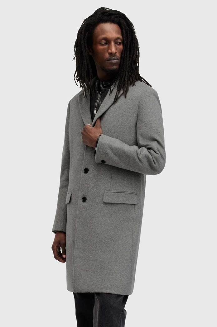 Kaput s primjesom vune AllSaints HAL COAT M005OZ