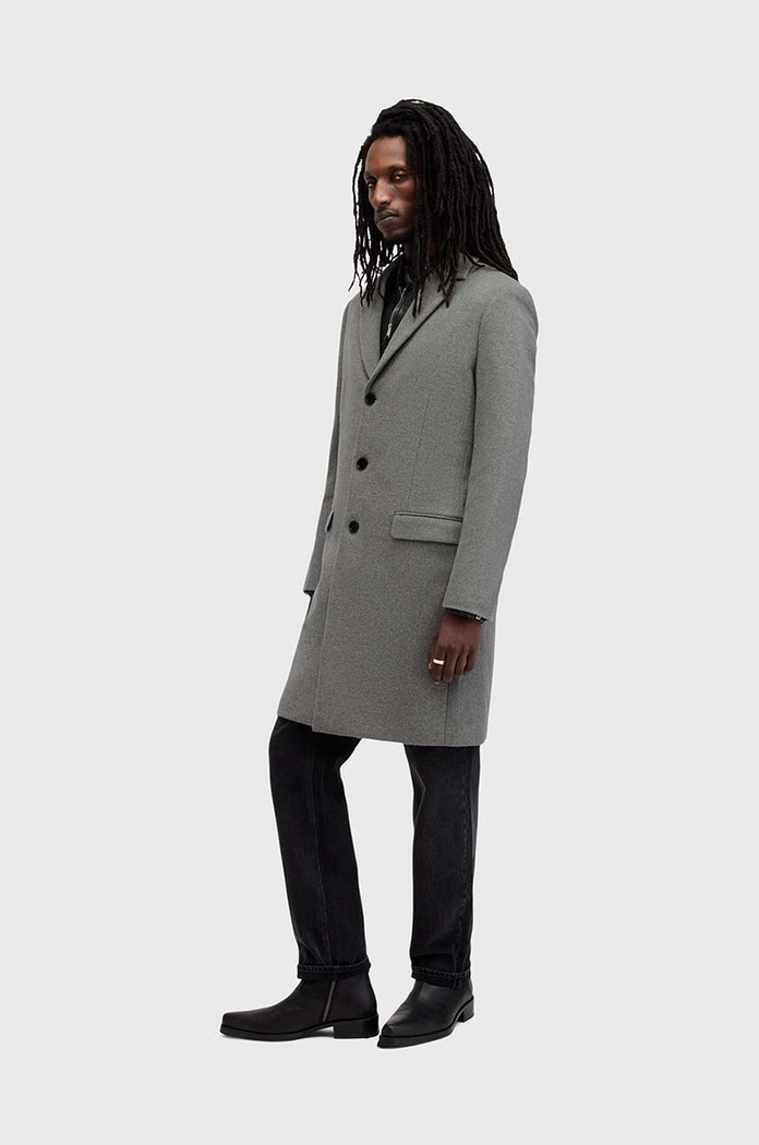 Kaput s primjesom vune AllSaints HAL COAT M005OZ