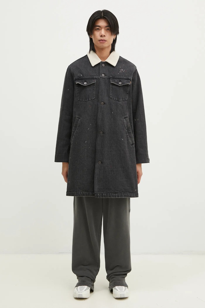 Traper kaput Undercover Coat za prijelazno razdoblje crna UC2D4306
