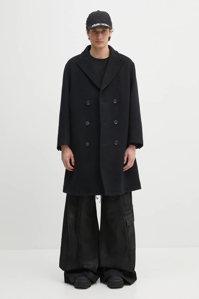 Wacko Maria cappotto in lana Double Breasted 24FW.WMO.CO02