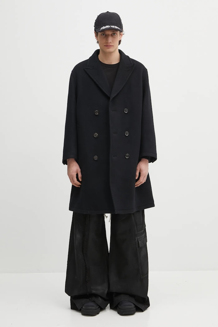 Wacko Maria cappotto in lana Double Breasted 24FW.WMO.CO02