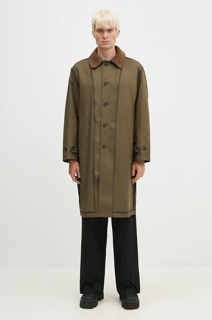 Andersson Bell palton Vest Layered Inside-Out Coat verde awa642u