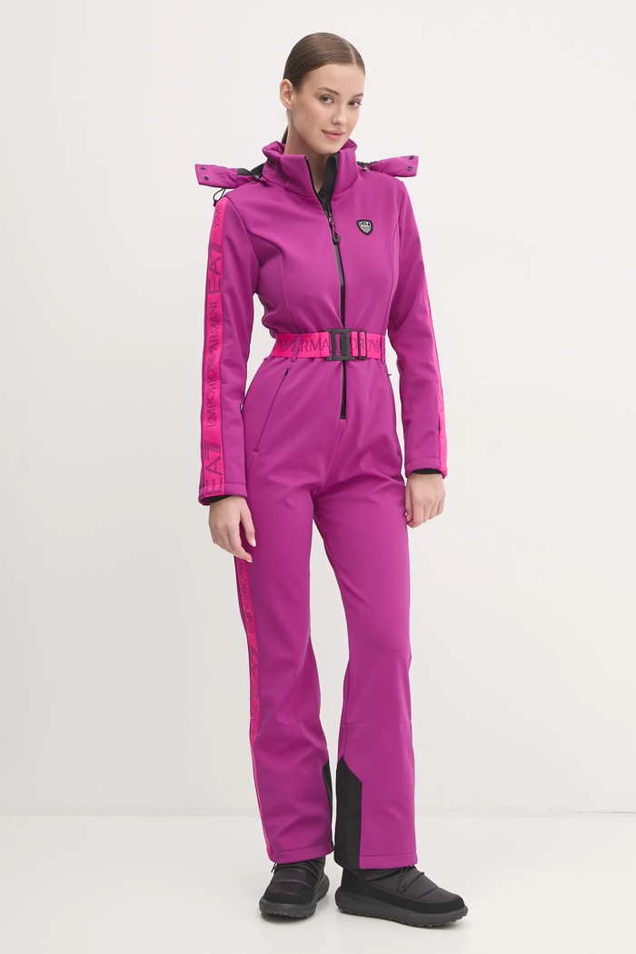 Smučarski kombinezon EA7 Emporio Armani Kitzbuhel Softshell vijolična TN8HZ.6DTD02.1317