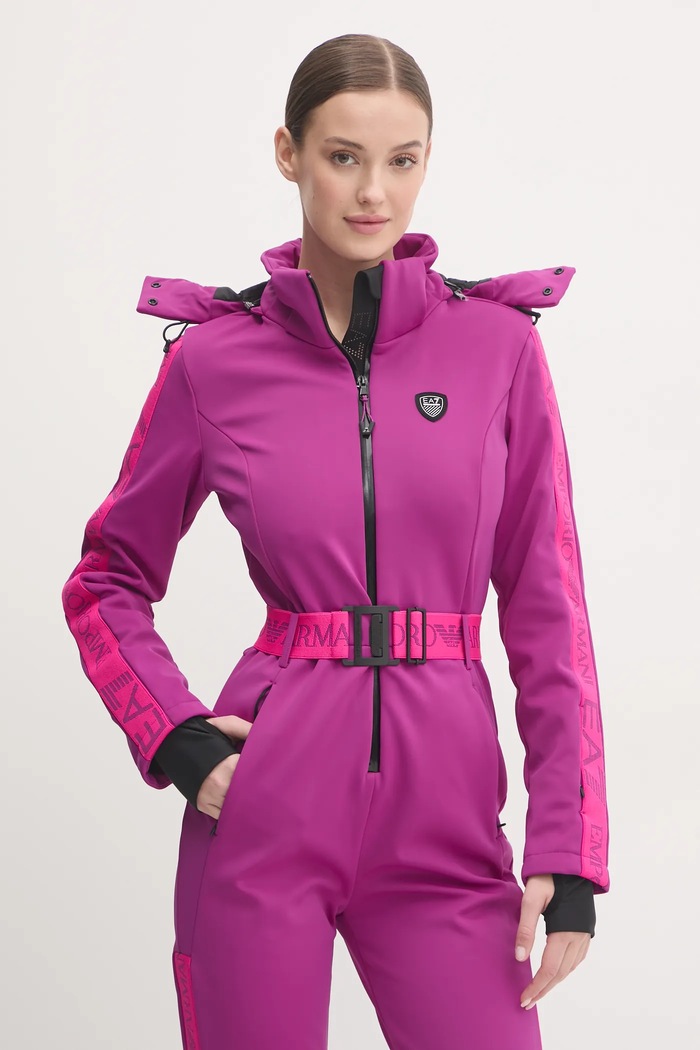 Oblačila Smučarski kombinezon EA7 Emporio Armani Kitzbuhel Softshell TN8HZ.6DTD02.1317 vijolična